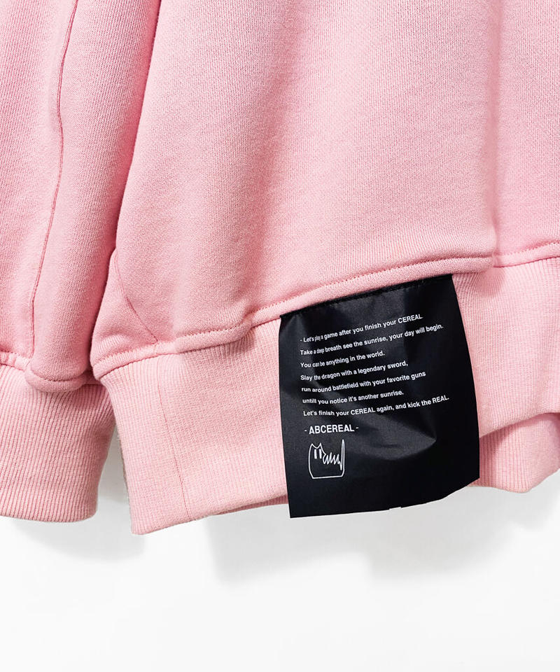 メガサイズプルオーバースウェット ピンク Abcereal