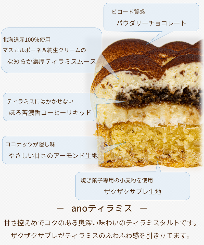 ２種アソート Anoティラミス Anoレアチーズ 各１個入 ２個セット チーズスイーツ