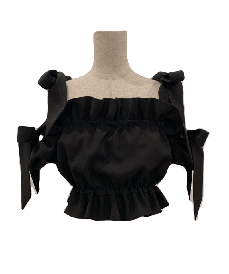 ショルダーダブルリボントップス Shoulder DoubleRibbon Tops | FI...