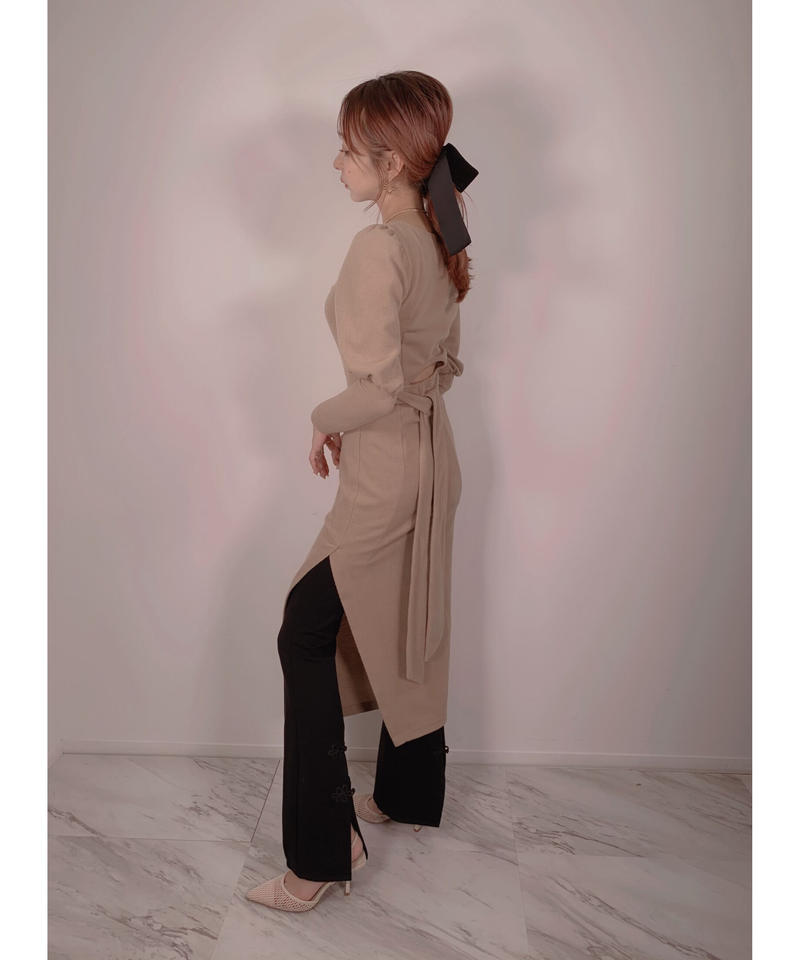 バックオープンスリットワンピ Back Open Slit One Piece Ficti