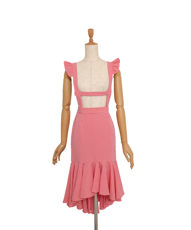 ギンガムチェックスカート Gingham Check Skirt Fiction Toky