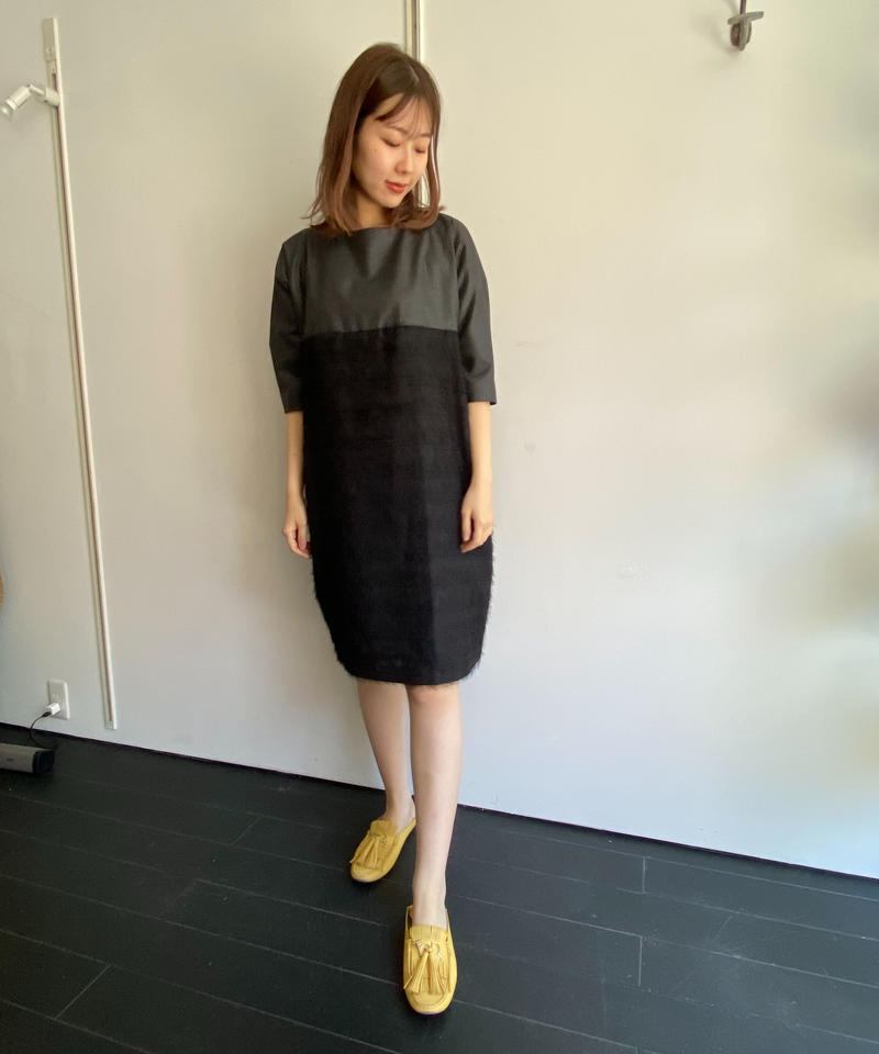 Pinopina Alta Moda コクーンワンピース ブラックフリンジ Pinopi