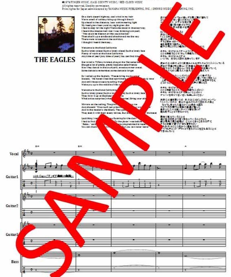 イーグルス The Eagles ホテル カルフォルニア Hotel Californ