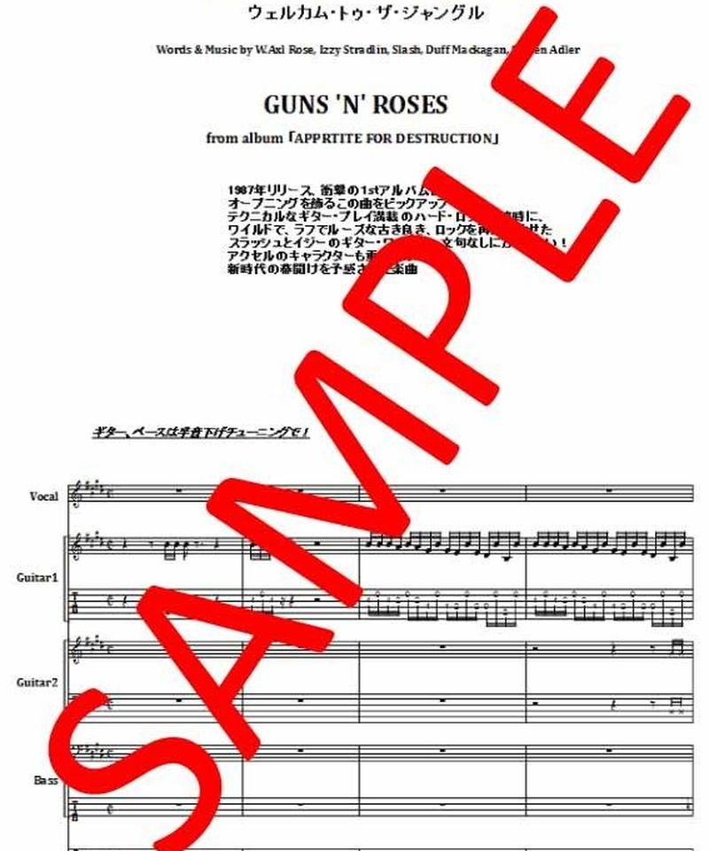 ガンズ アンド ローゼス Guns N Roses ウェルカム トゥ ザ ジャングル