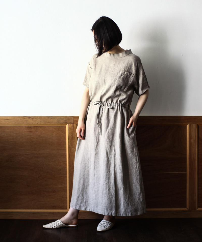 Fog Linen Work デイジーワンピース ナチュラル 文月