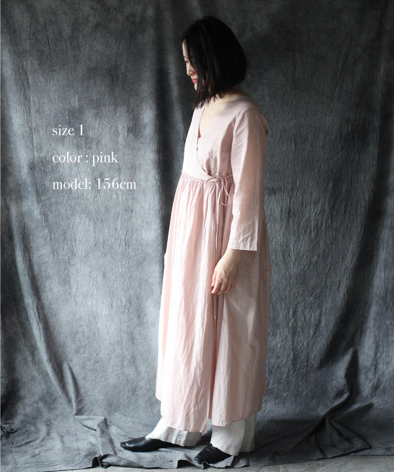 Francesca Amam Label Op23カシュクールワンピース Size1 文月