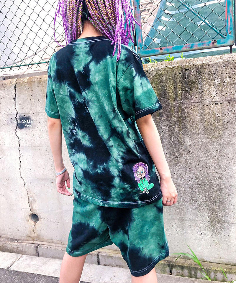イロジカケ irojikake タイダイレギンス irojikake イロジカケ tie-dye タイダイ レギンス パンツ