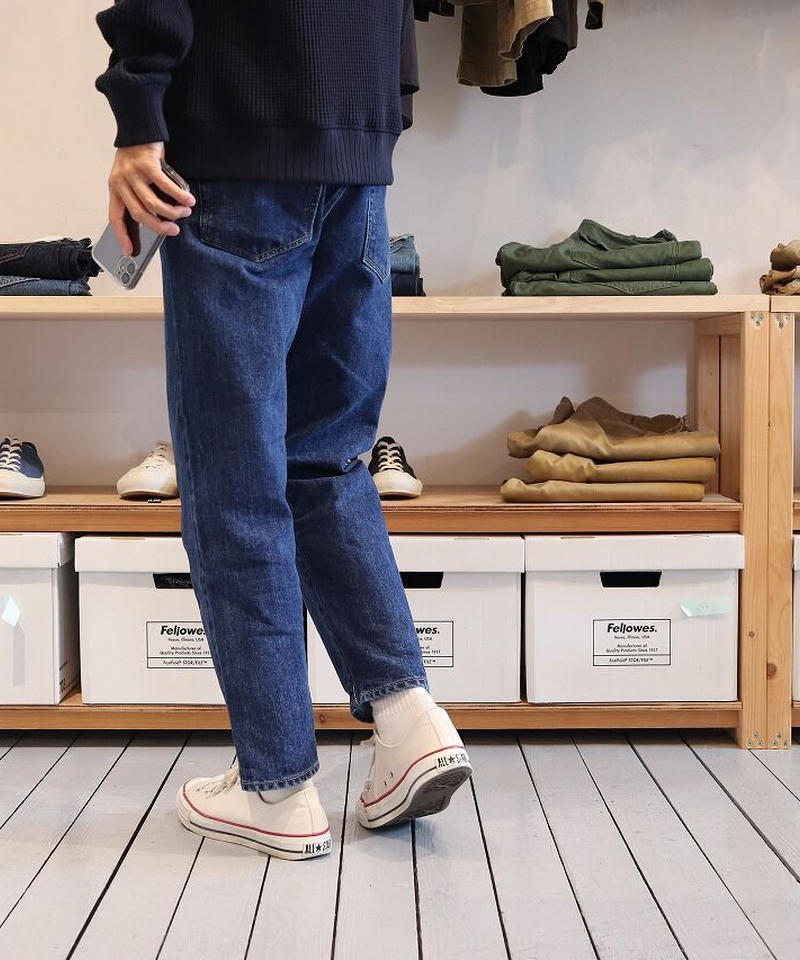 在庫のみ特価 HATSKI / ルーズテーパードデニム / ユーズド / 2 hek293.com