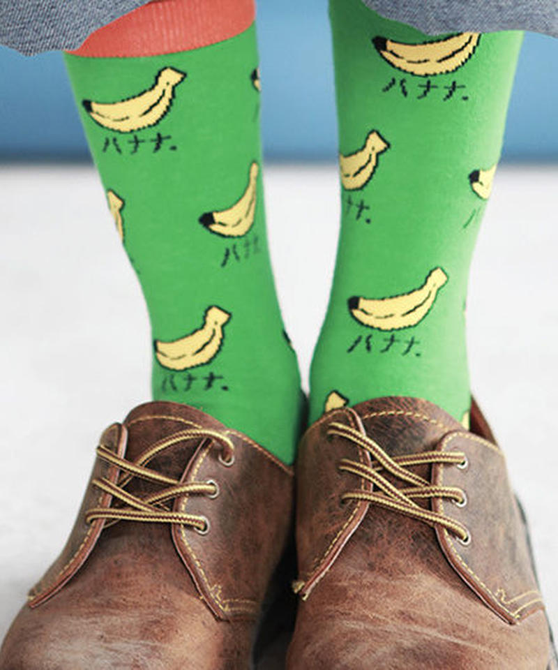 ポップイラストパターンデザインソックス 靴下 Tb Gugu