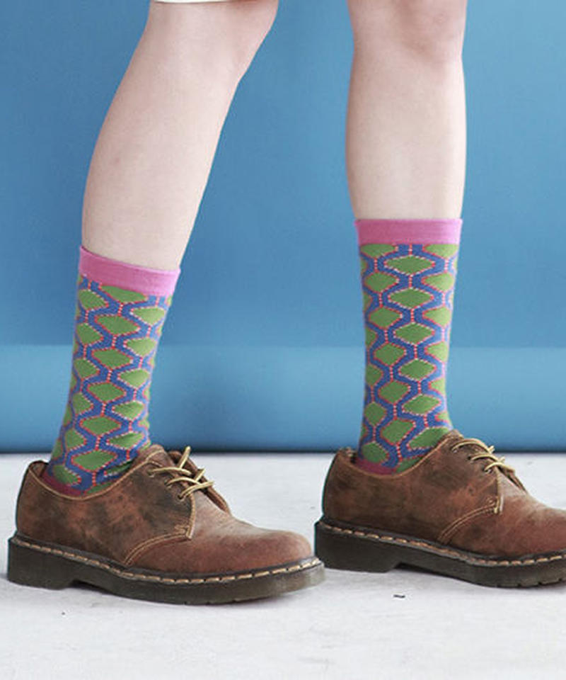 ポップイラストパターンデザインソックス 靴下 Tb Gugu