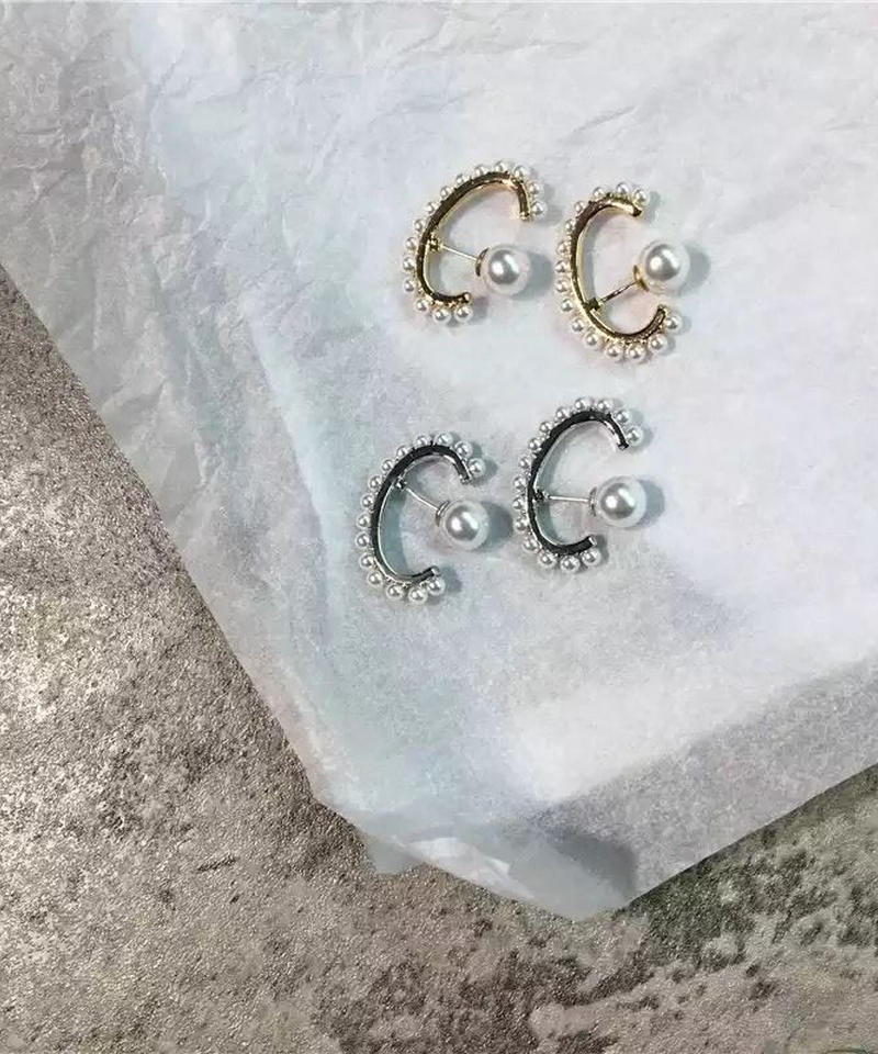 イヤーカフ風ピアスパール 13 Gugu