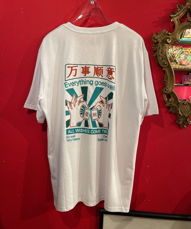 中国 レトロ風 麻雀 イラスト 曲tシャツ展 Gugu