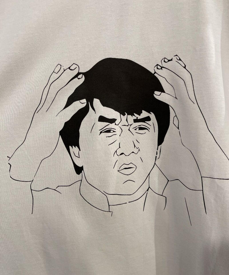 ジャッキー チェン アイヤ イラストtシャツ 曲tシャツ展 Gugu