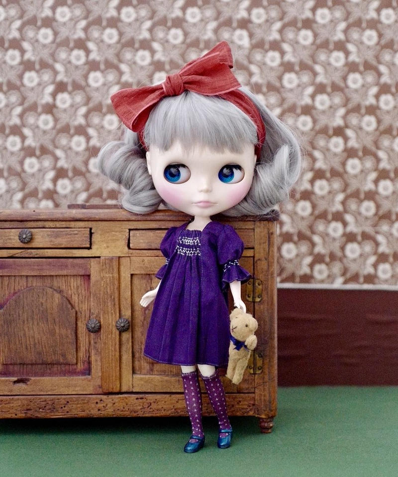 Diy スモッキングワンピース 紫色 キット Hanon Online Shop