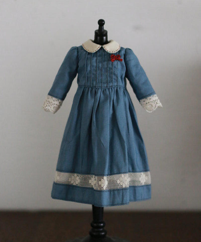 Diy レース挟み込みワンピース 青 キット Hanon Online Shop