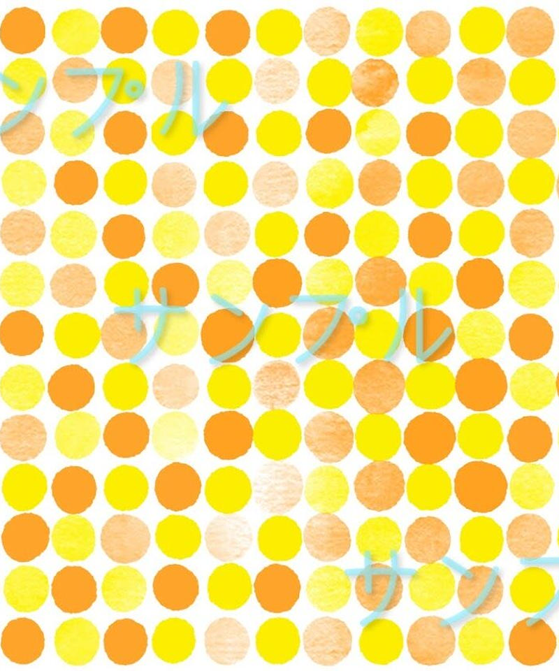 和柄 市松模様２ 丸バージョン 温かい黄色系仕上げ 春野町 Harunomachi Shop