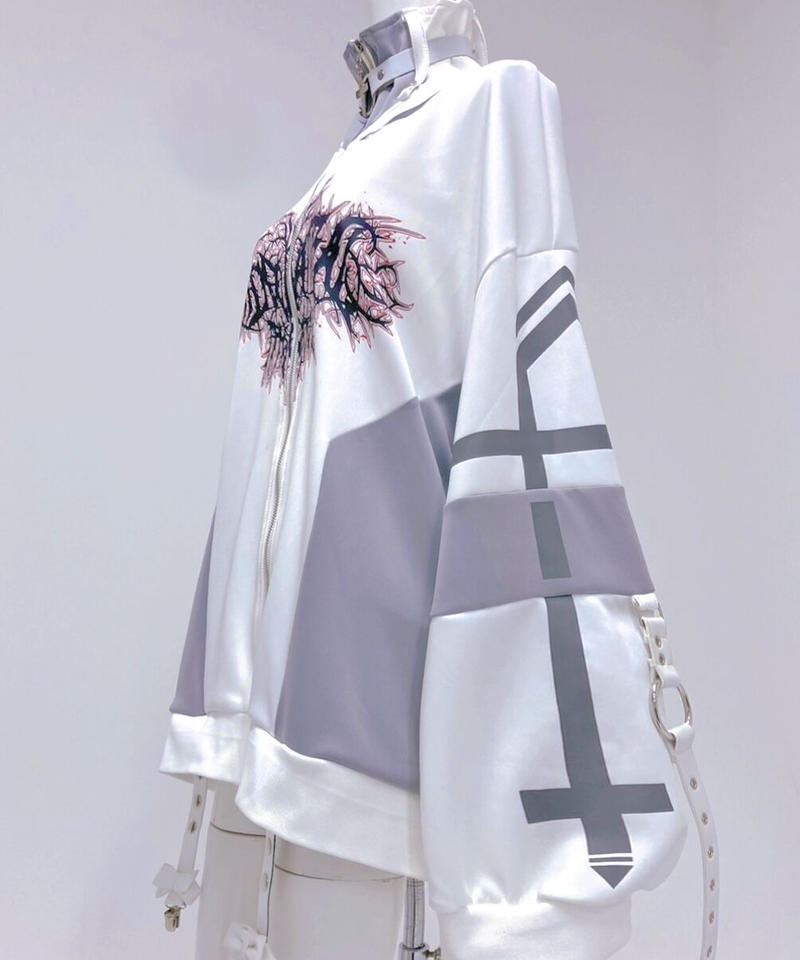 HIDOLATRAL THEODOL 高嶺ヒナ　ジャージバックルレッグウォーマー HIDOLATRAL THEODOL 高嶺ヒナ 近未来メタルジャージ サイバー