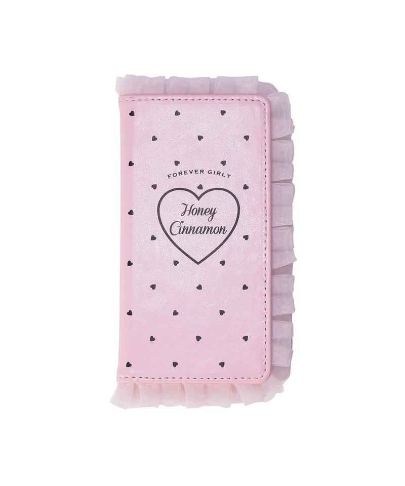 193bc0925 ハートドットフリルiphoneケース Honeycinnamon