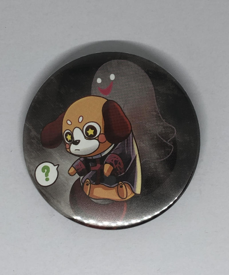 となりの坂田 坂田犬 缶バッジ Happy Halloweeeen 浦島坂田幽霊船 ようこ