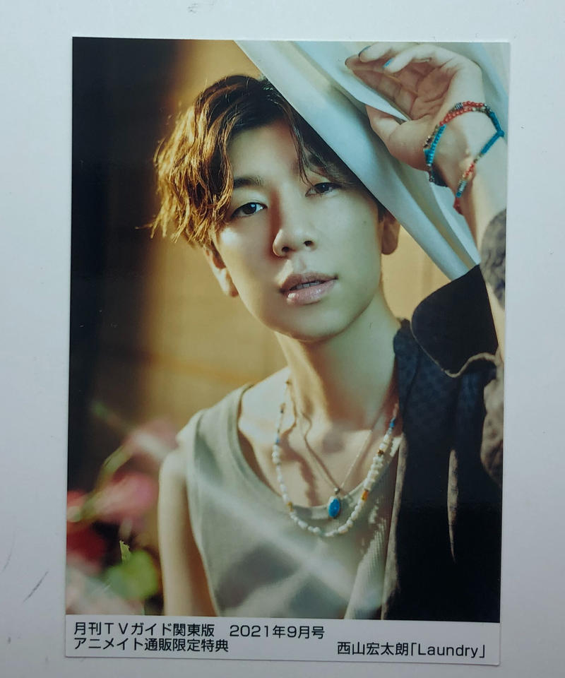 ヨゴレ有 西山宏太朗 月刊tvガイド関東版 21年9月号 アニメイト通販限定特典 ブロマ