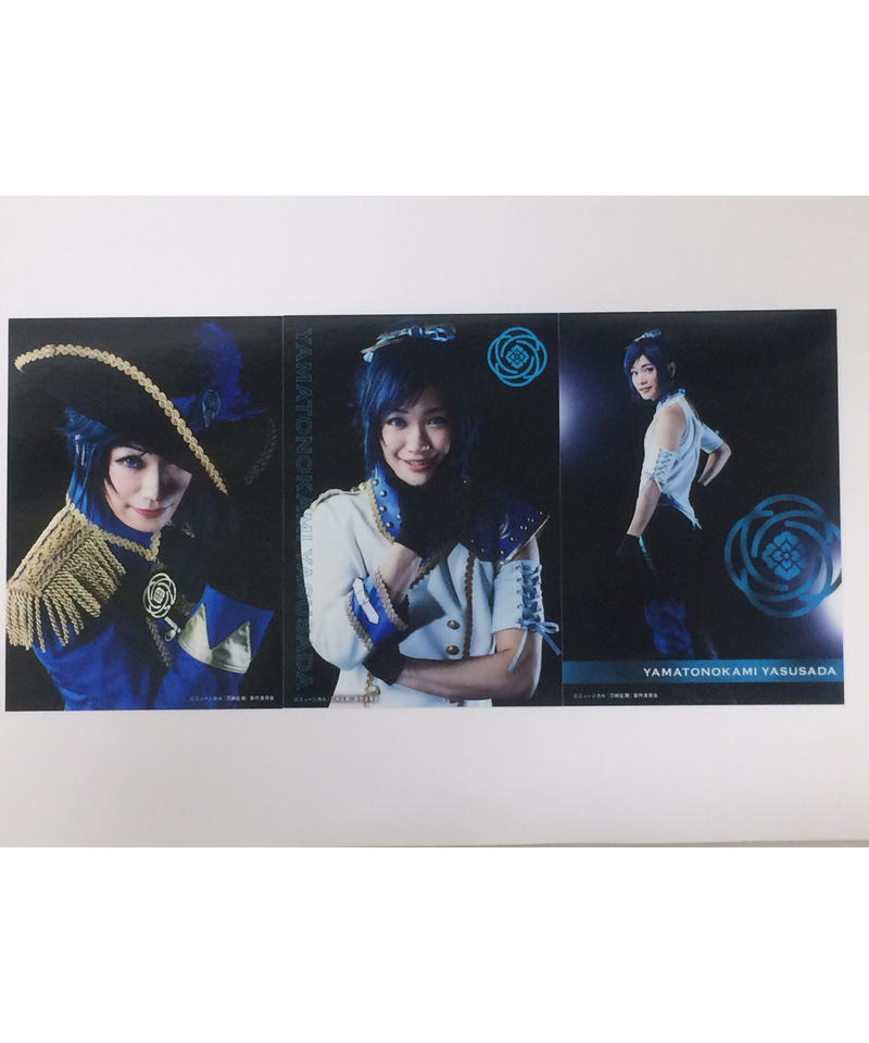 キズ有 刀ミュ 幕末天狼傳 大和守安定 鳥越裕貴 3枚組ブロマイド 2部衣装 K B