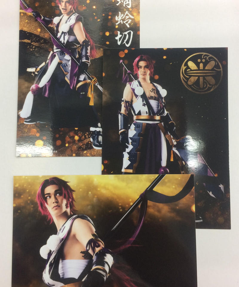 刀ミュ 三百年の子守唄 初演 蜻蛉切 Spi 3枚組ブロマイド 1部衣装 K Boo