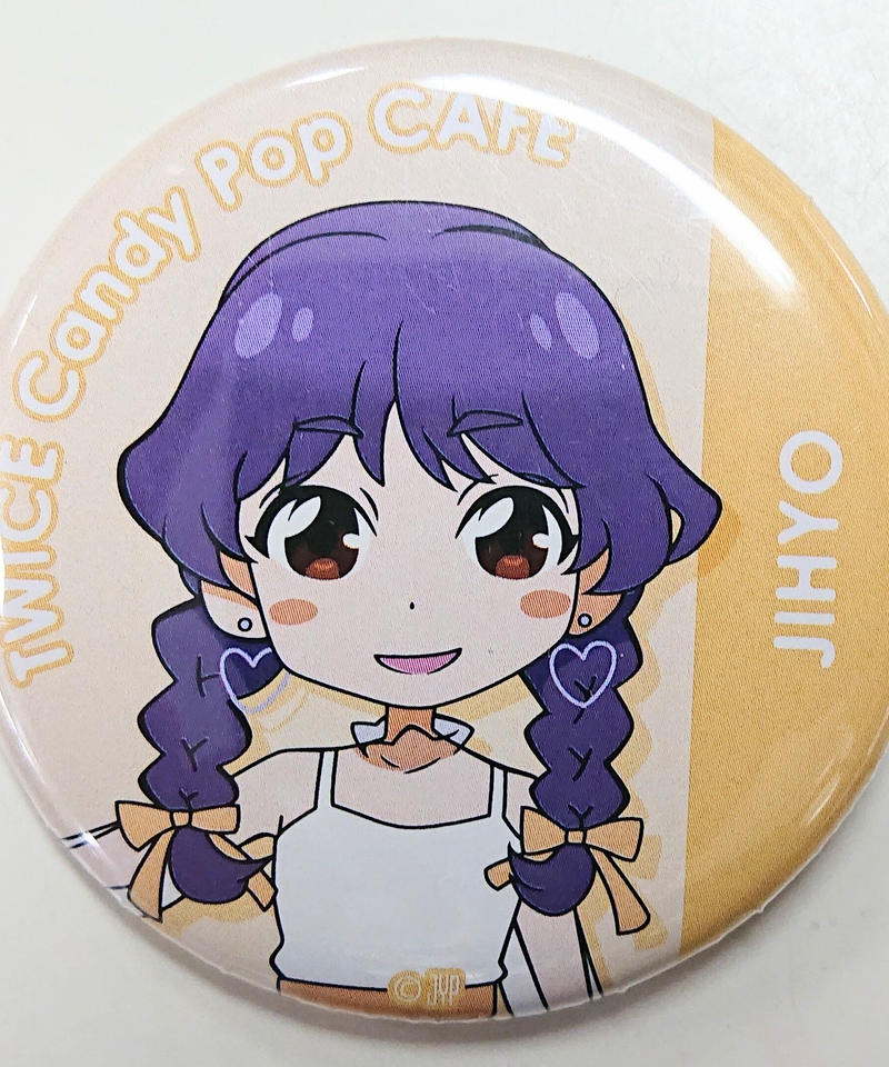 開封品 Twice Candy Popカフェ 缶バッジ ジヒョ K Books