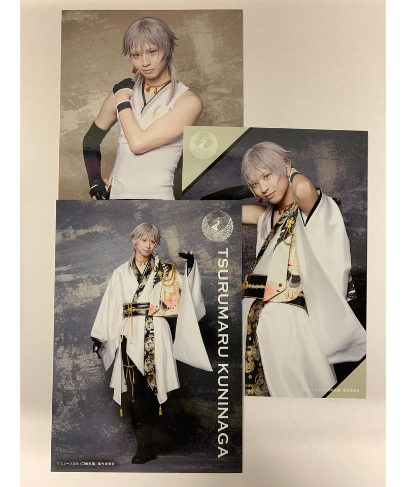 刀ミュ 葵咲本紀 鶴丸国永 岡宮来夢 3枚組ブロマイド 2部衣装 K Books K 刀ミュ 葵咲本紀 鶴丸国永 岡宮来夢 3枚組ブロマイド 2部衣装 K Books K