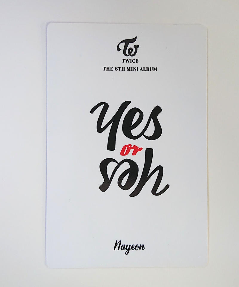 若干傷み有り Twice Yes Or Yes サノク トレカ ナヨン K Book