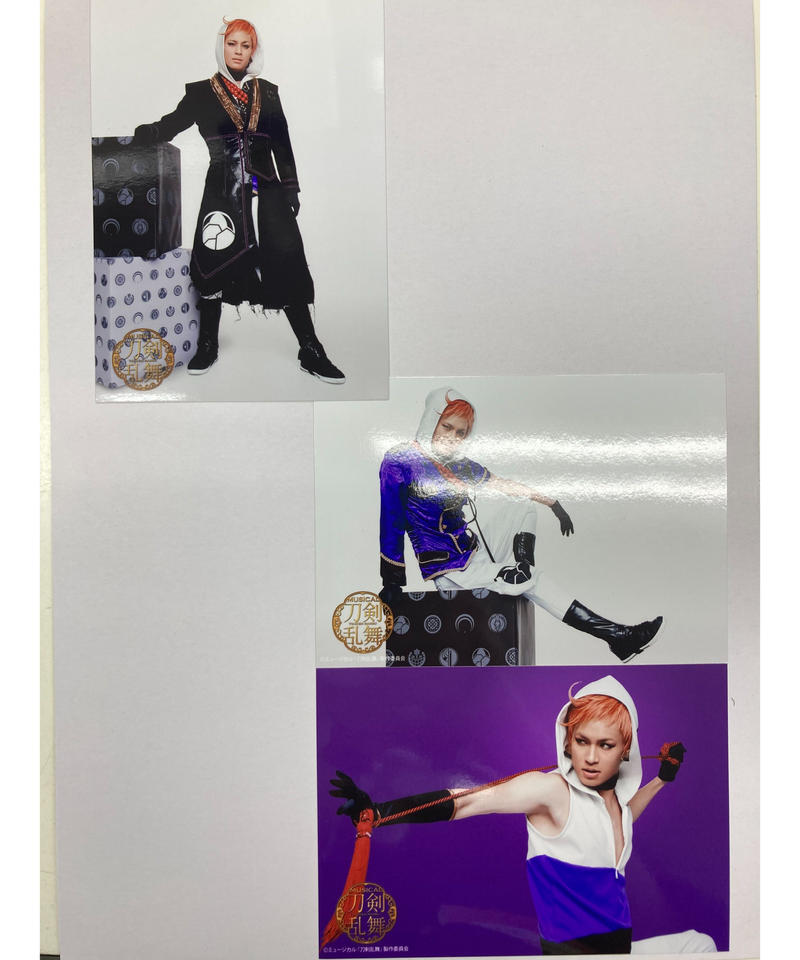 キズ有 刀ミュ 阿津賀志山異聞 岩融 佐伯大地 3枚組ブロマイド 2部衣装 K Bo キズ有 刀ミュ 阿津賀志山異聞 岩融 佐伯大地 3枚組ブロマイド 2部衣装 K Bo