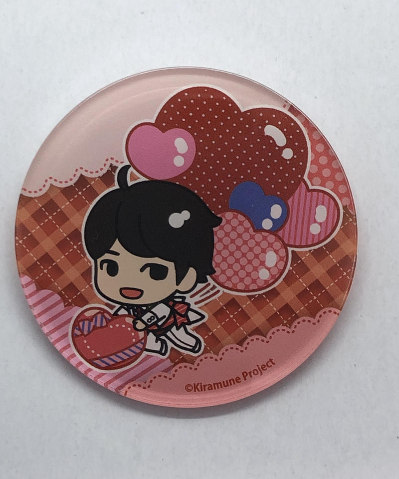 入野自由 セガコラボカフェ Kiramune Cafe 丸型アクリルカラーバッジ バルーンv
