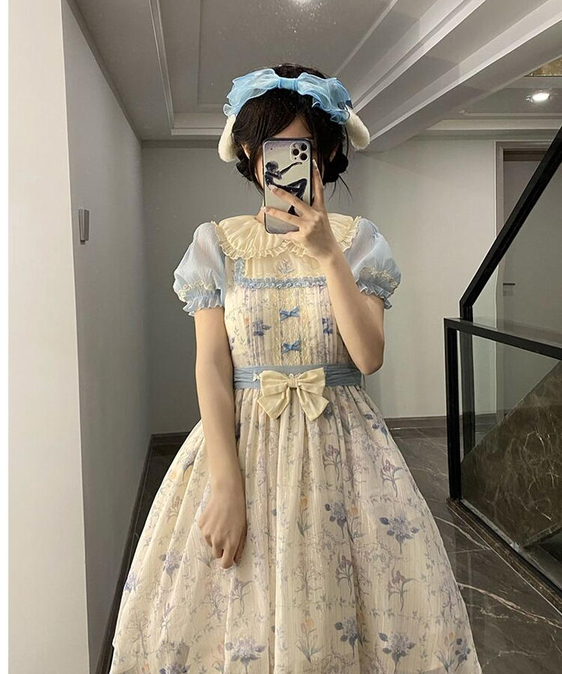 「sweet tears」ジャンパースカート　緑　Ｓ「クラロリ」「ゴスロリ」 sweet tears」ジャンパースカート緑S「クラロリ」「ゴスロリ」