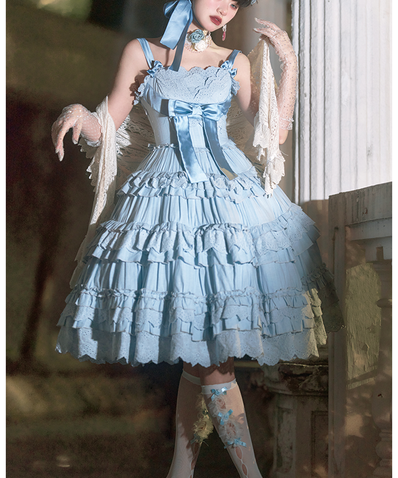 Elpress Lいちご兎ちゃんワンピース プリンセス風 ピンク色 甘い