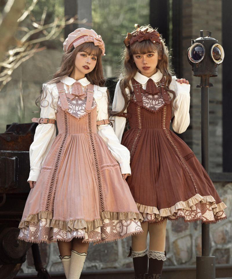 Miaoplus 鉄皮人 スチームパンク風 ロリィタ Jsk フルセット Lo440