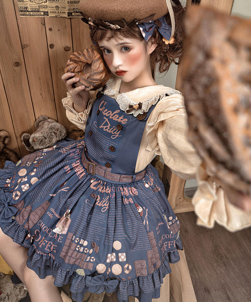 最安値に挑戦 チョコミント ジャンパースカート 夢展望 toalice ミルク