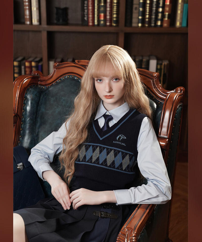 梗豆物语 ハリーポッター ホグワーツ寮別制服 ニットベスト Lo359 Roses O