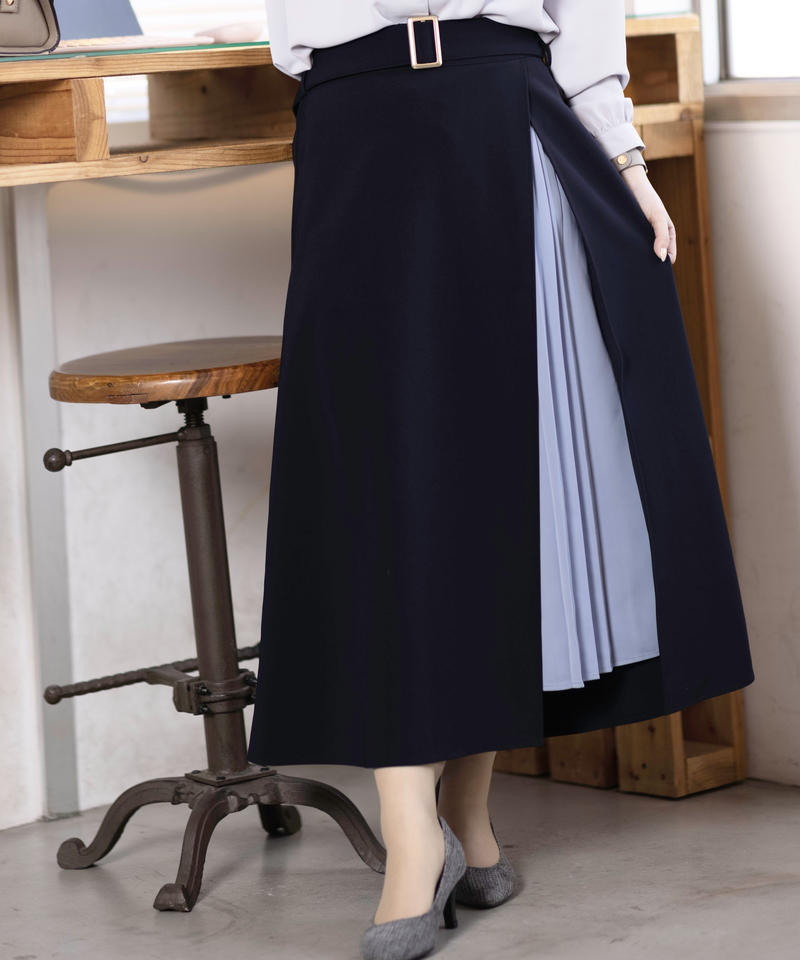 サイドスリットベルト付きスカート Is Amulet