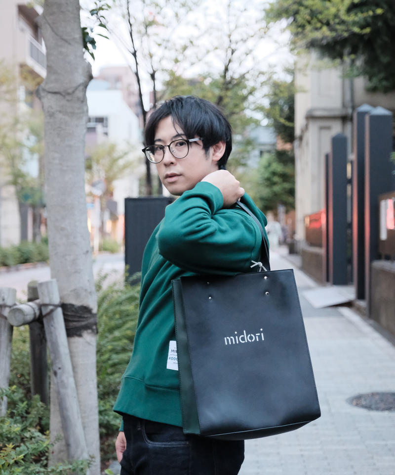 Inmost green tote bag BLK | MIDORI mirthful doz
