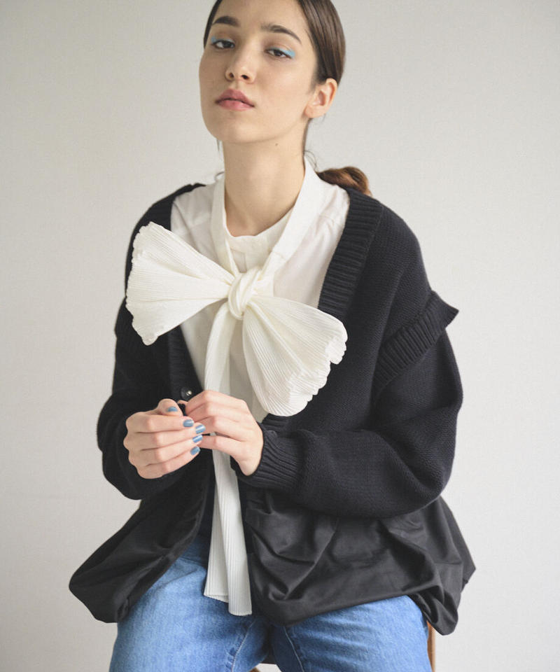バルーンドッキングカーデ ・BLACK | jemma.atelier