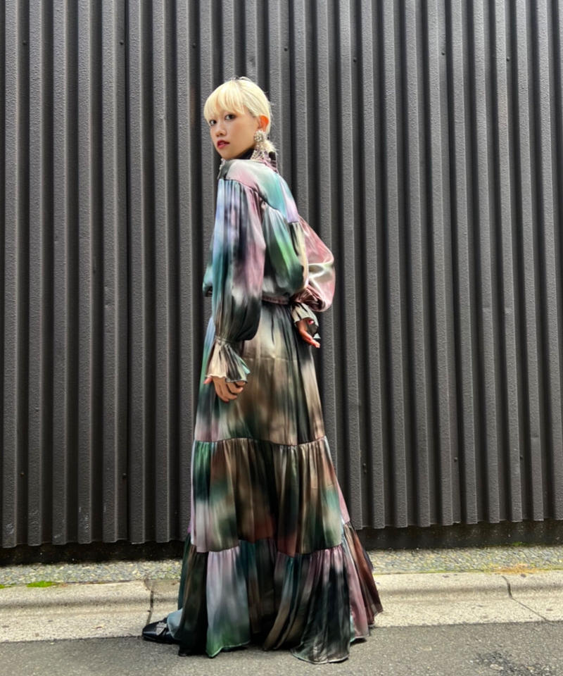 スカート FUMIE=TANAKA / marble tiered SK フミエタナカ FUMIE TANAKA/marble tiered SK