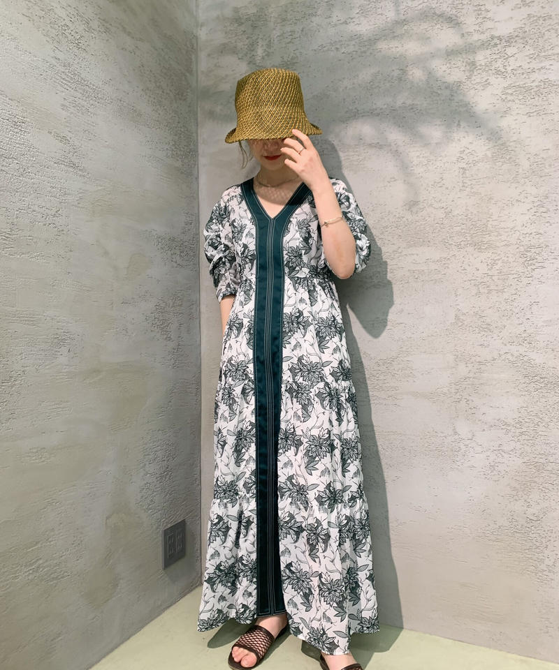 MURRAL Dahlia embroidery tiered dress - superchannel12.com 日用品の卸・仕入れ MURRAL Black Dahliaembroiderytiereddress ロングワンピース