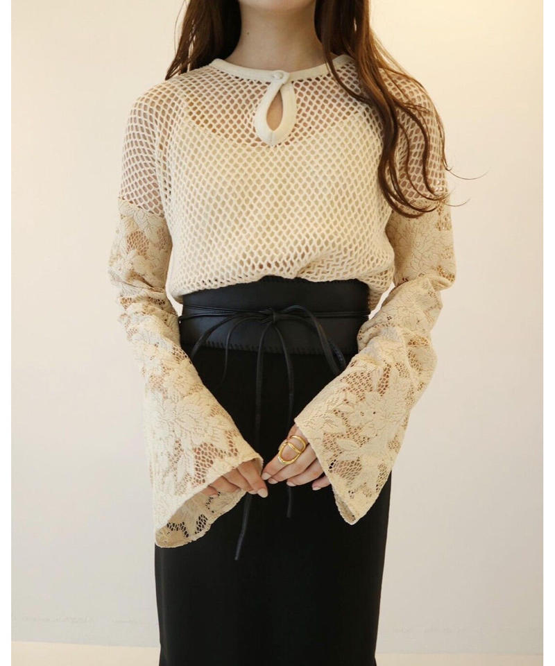 acka くらい flare sleeve ami tops 