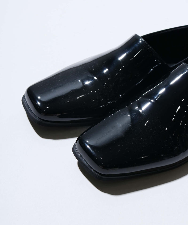 MB レザースリッポン エナメル ブラック | www.tspea.org