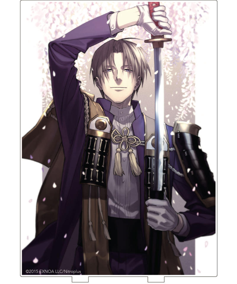 刀剣乱舞 Online 描き下ろしイラスト へし切長谷部 アクリルパネルスタンド 特別展