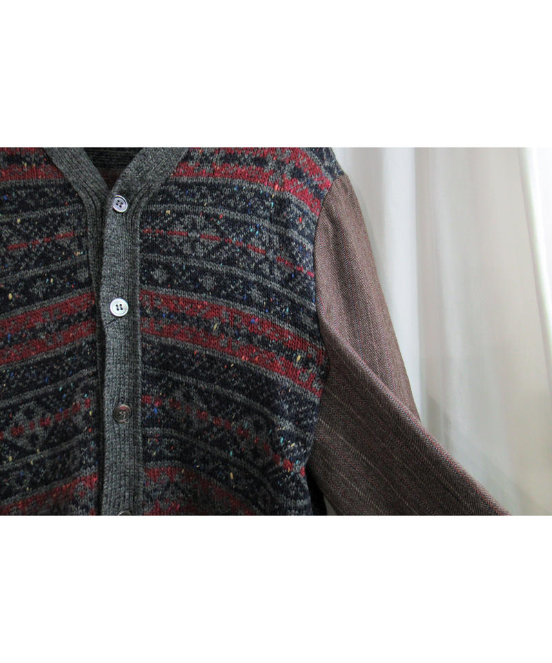 AD1996 COMME des GARCONS HOMME PLUS 袖切替えデザインニット...