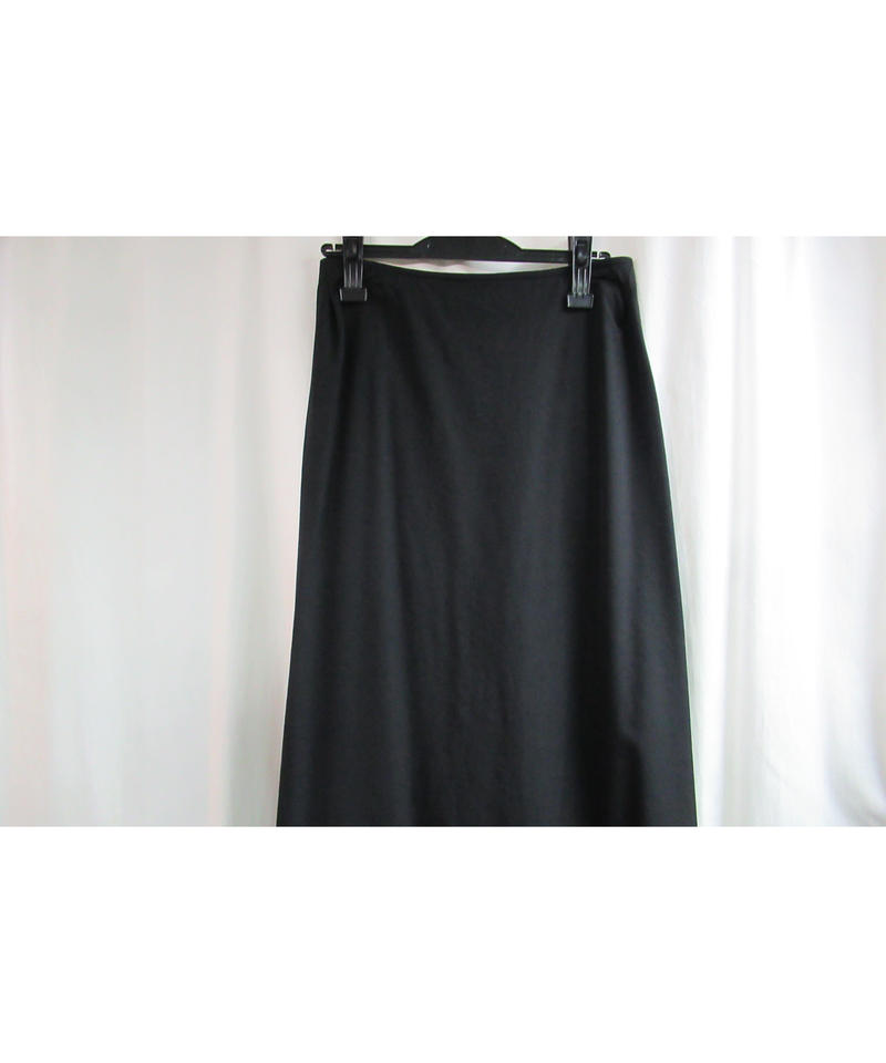 Y S Yohji Yamamoto ボックスプリーツスリット ロングスカート Yu S18