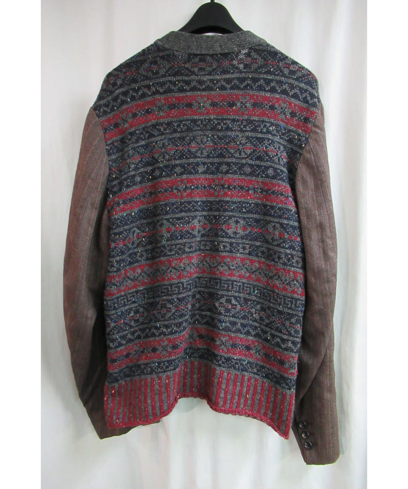 AD1996 COMME des GARCONS HOMME PLUS 袖切替えデザインニット...
