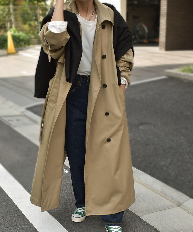 Outer 日本製 オーバーサイズ トレンチコート L A V I S H G