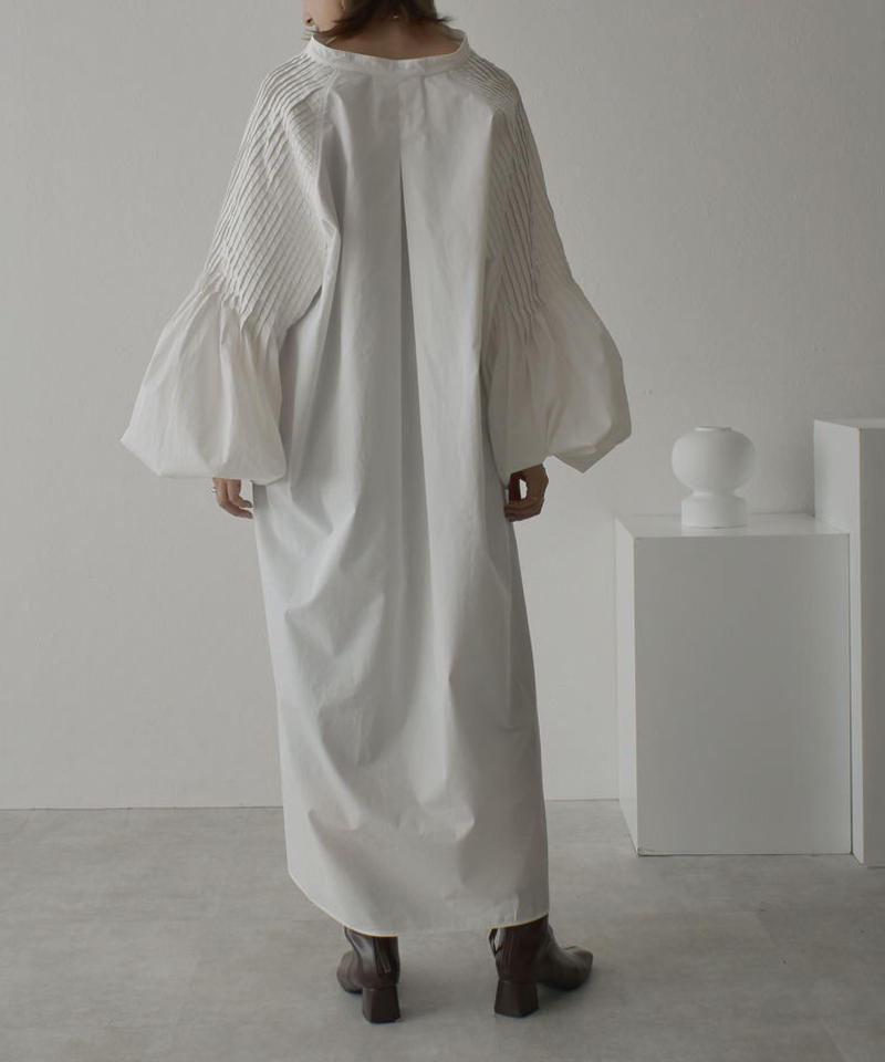 Onepiece w タックスリーブシャツワンピース ホワイト L A V I Onepiece w タックスリーブシャツワンピース ホワイト L A V I