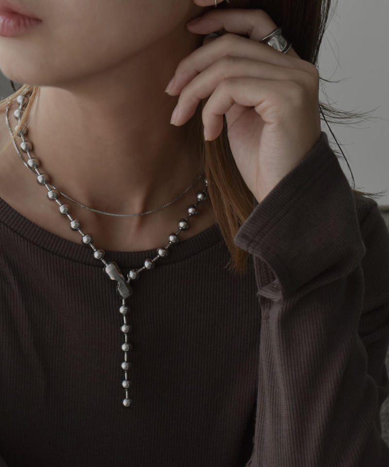 Mb Necklace2 043 ステンレス ボールチェーンネックレス 8mm Wa04